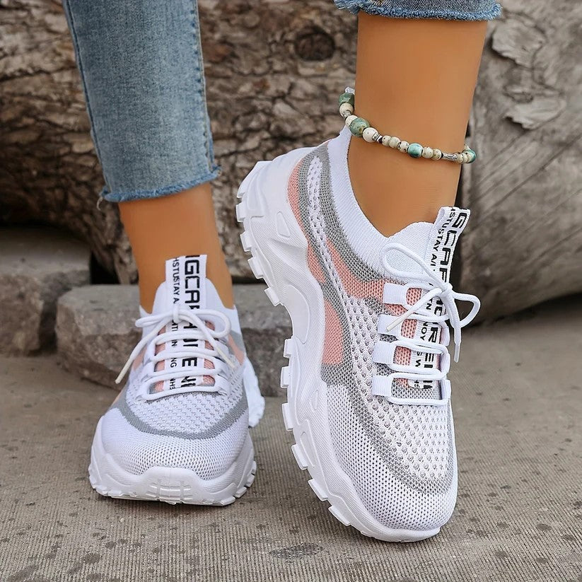 Elegante Colorblock Strick-Sneakers für Damen | Perfekt für Casual Days