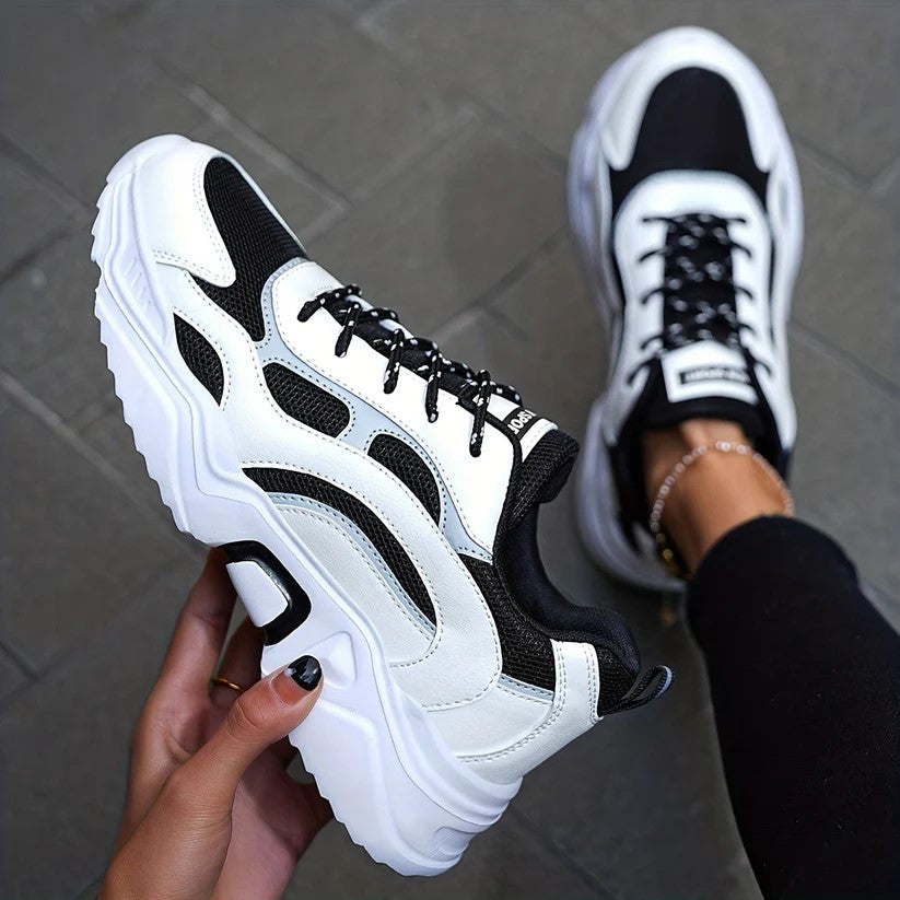 Trendy Modische Plattform-Chunky Sneakers für Damen | Perfekt für den Alltag