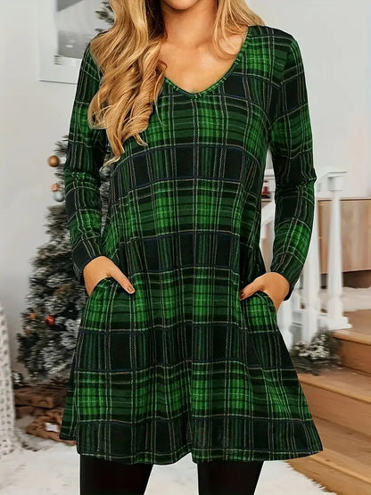 Malira - Kariertes Minikleid - Schick - Saisonale Kollektion - Ideal für den Winter