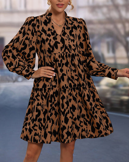 Bettie - Kleid - Elegant - Leoparddruck / Luxuriöses Material - Alltagstauglich