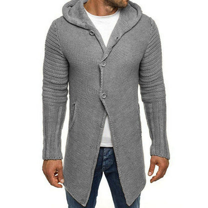 Andrew - Lange Strickjacke mit Kapuze - Casual - Made for Comfort - Ideal für Herbst/Winter