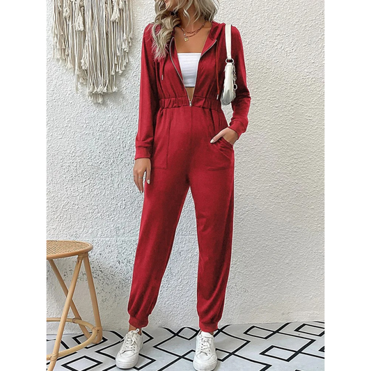 Retro Luxus Jumpsuit Jogginganzug & Lauf-Set für Damen | Perfekt für legere Tage