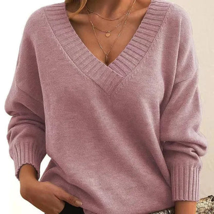 Windra - Pullover mit V-Ausschnitt - Klassisch - Komfortabel - Ideal für den Herbst