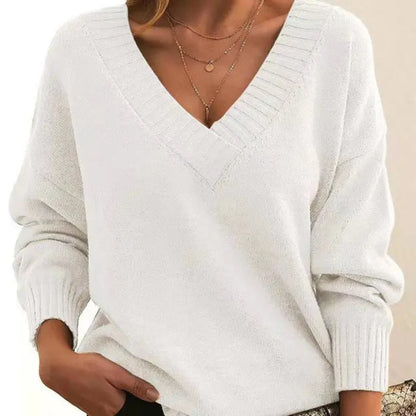 Windra - Pullover mit V-Ausschnitt - Klassisch - Komfortabel - Ideal für den Herbst