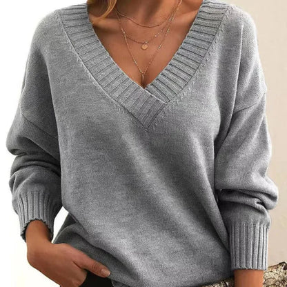 Windra - Pullover mit V-Ausschnitt - Klassisch - Komfortabel - Ideal für den Herbst