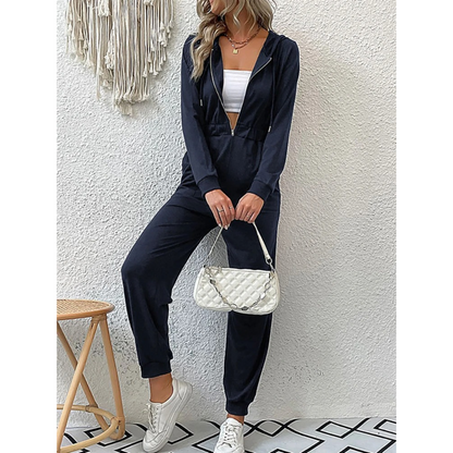 Retro Luxus Jumpsuit Jogginganzug & Lauf-Set für Damen | Perfekt für legere Tage