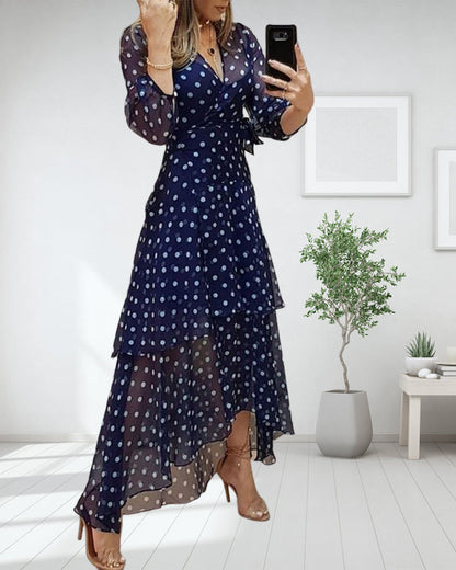 Marta - Kleid - Elegant - Blau / Vielseitiges Design - Alltagstauglich