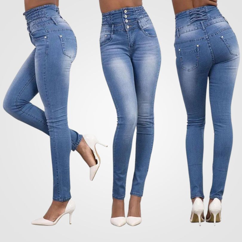 Tiina - Bequeme Denim-Jeans mit hoher Taille