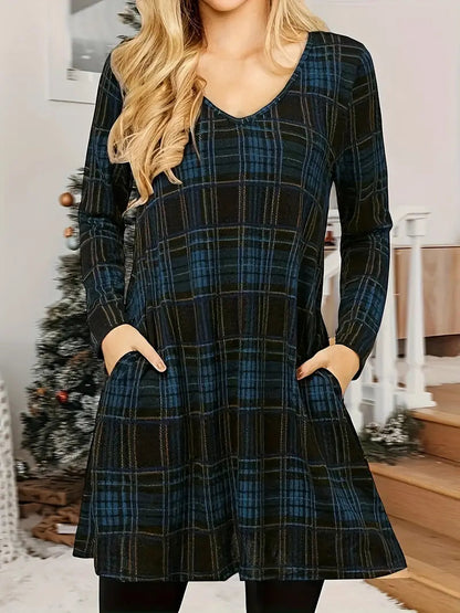 Malira - Kariertes Minikleid - Schick - Saisonale Kollektion - Ideal für den Winter