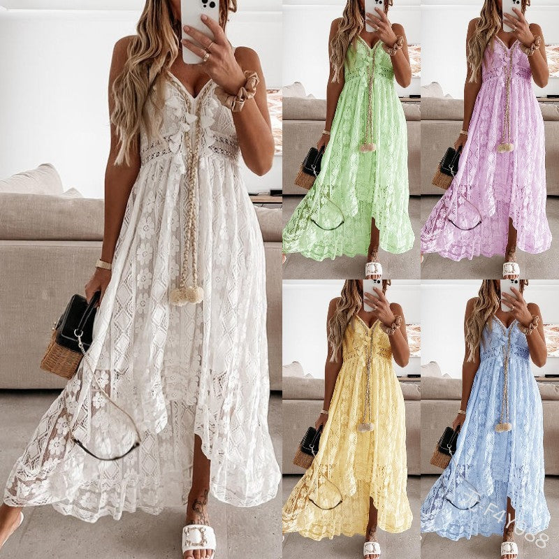 Jolanta - Kleid - Boho - Zarte Spitze / Vielseitiges Design - Ideal für Sommer