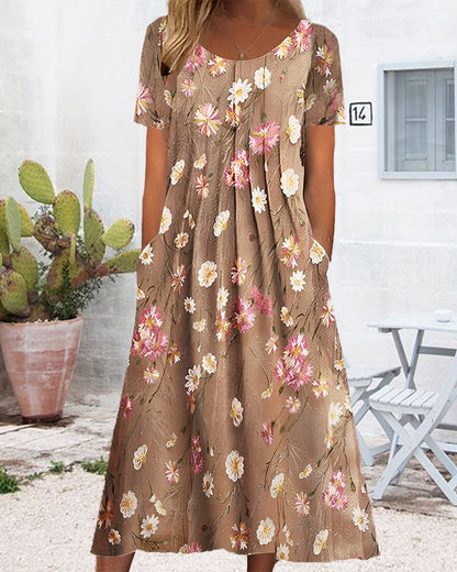 Ravelia - Langes Kleid - Boho - Moderner Stil - Ideal für den Sommer