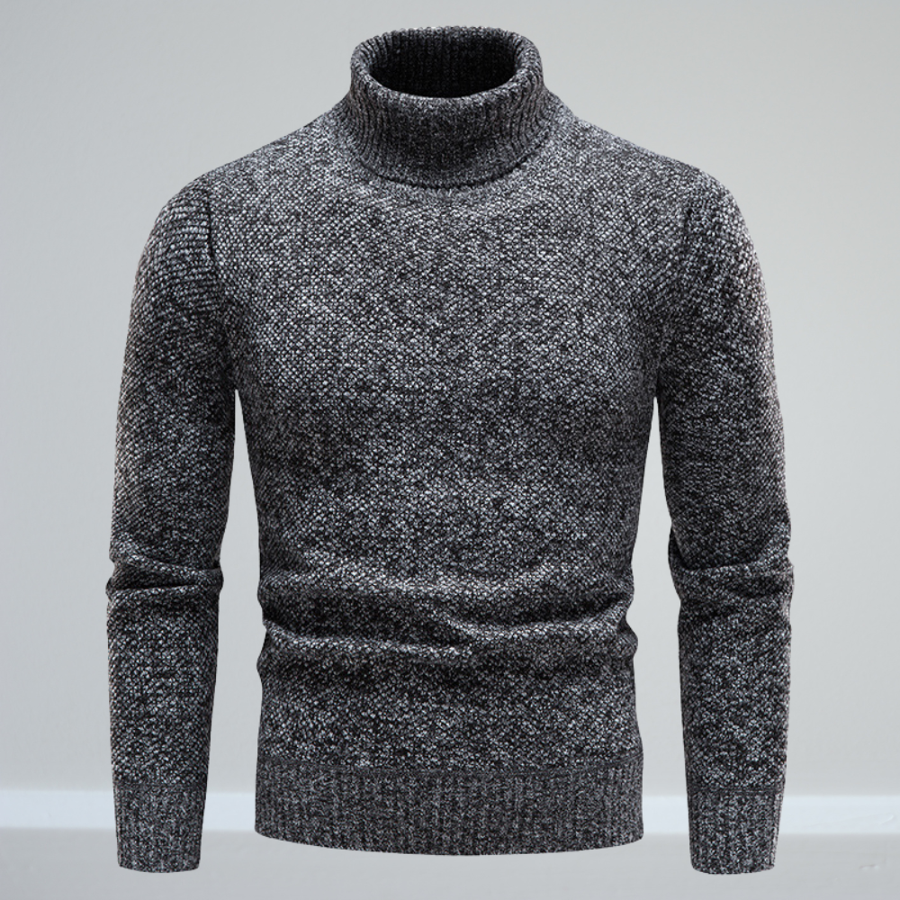 Ludwig - Rollkragenpullover - Elegant - Schwarz / Luxuriöses Material - Formelle Anlässe