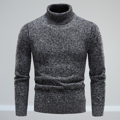 Ludwig - Rollkragenpullover - Elegant - Schwarz / Luxuriöses Material - Formelle Anlässe