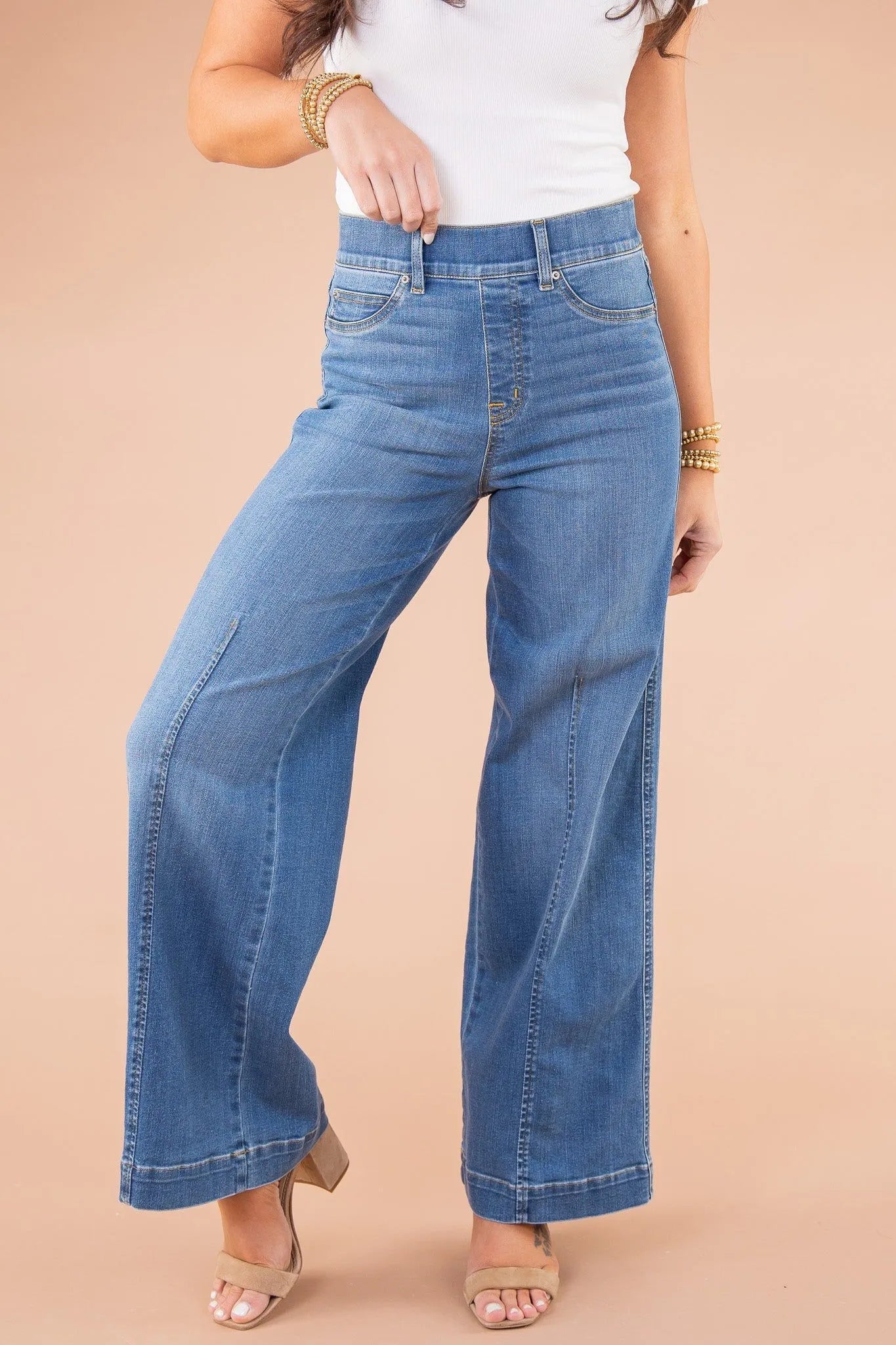 Nalina - Damen Hosen - Lässig - Denim - Alltags kleidung