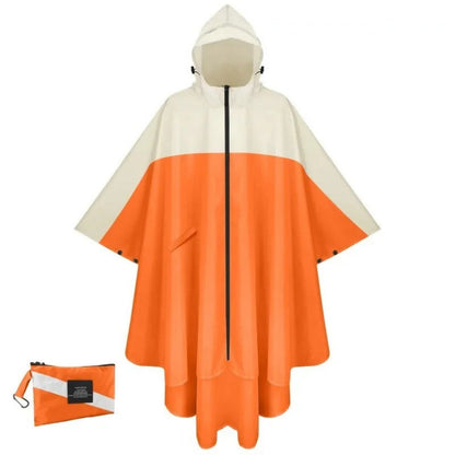 Cillian - Multicolor Regenmantel Poncho - Outdoor - Einzigartiger Druck - Ideal für den Herbst