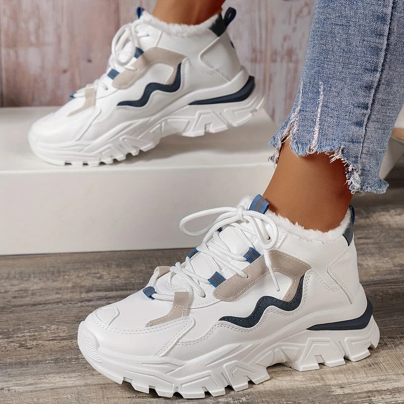 Modische Leichte Strick-Cut-Out Sneaker für Damen | Perfekt für Casual Days