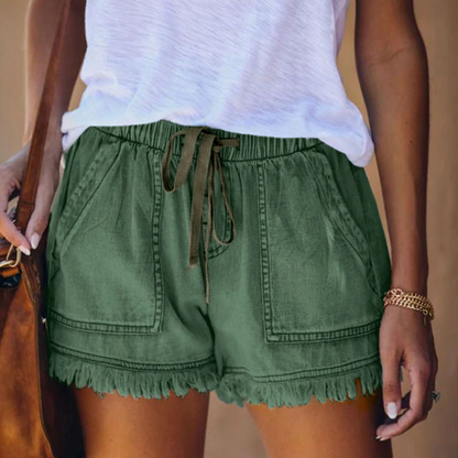 Kaiya - Denim-Shorts mit hoher Taille