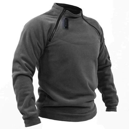 Gildo - Fleecepullover - Sport & Freizeit - Dunkelgrau, Hochleistungsstoff - Ideal für Herbst