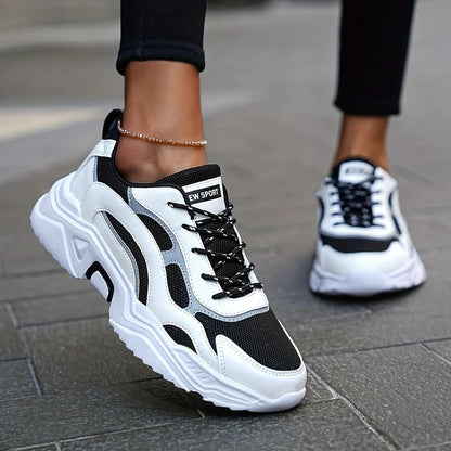 Trendy Modische Plattform-Chunky Sneakers für Damen | Perfekt für den Alltag