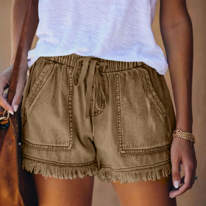 Kaiya - Denim-Shorts mit hoher Taille