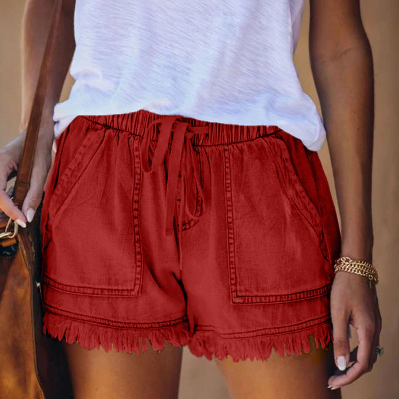 Kaiya - Denim-Shorts mit hoher Taille