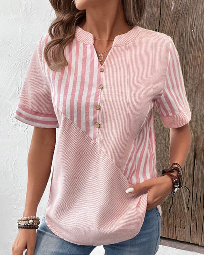 Yveline - Bluse - Schick/Elegant - Rosa Spitze / Hochwertige Verarbeitung - Alltagstauglich