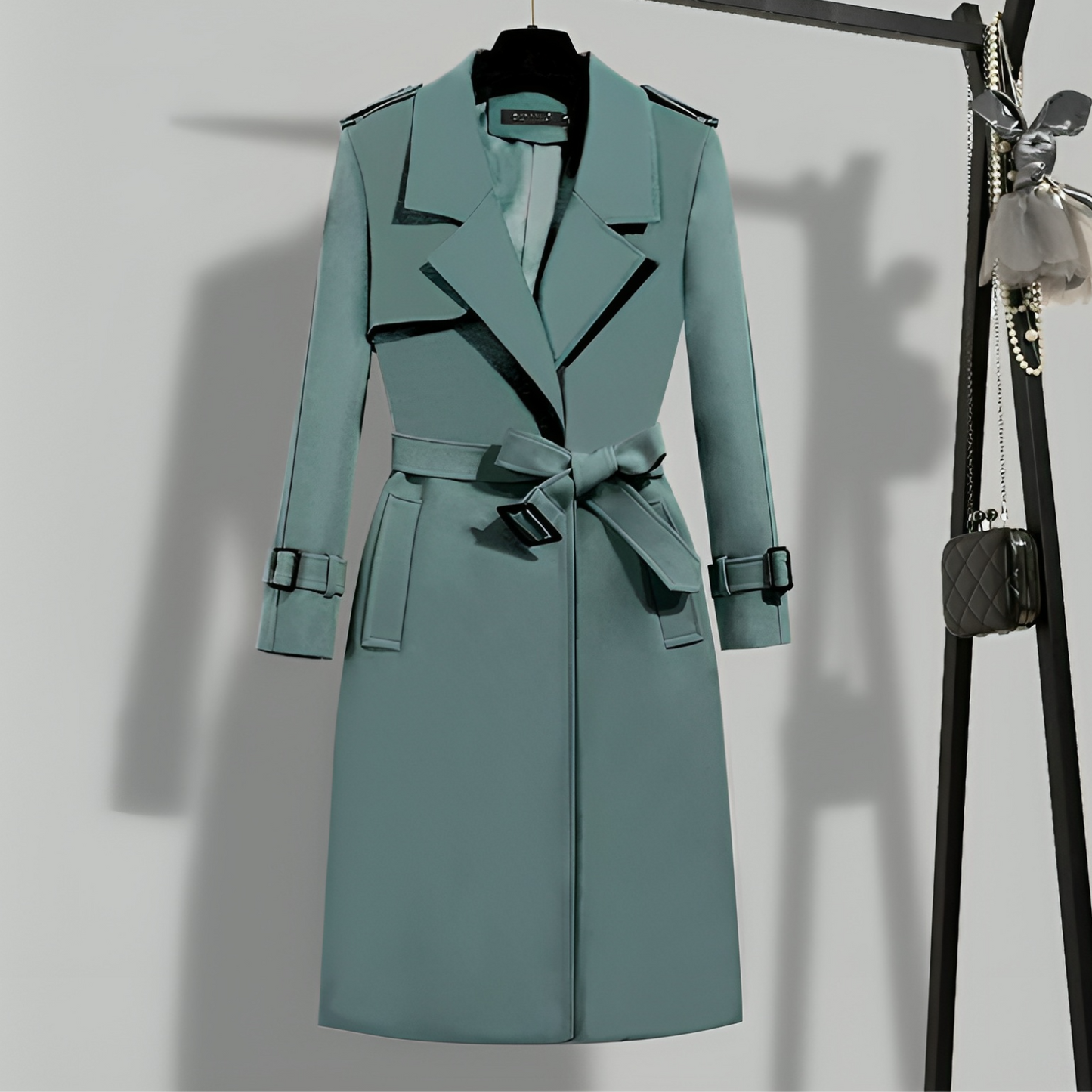 Eleganter Locker Trenchcoat mit Gürtel für Damen | Ideal für den Winter