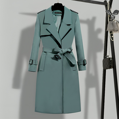 Eleganter Locker Trenchcoat mit Gürtel für Damen | Ideal für den Winter