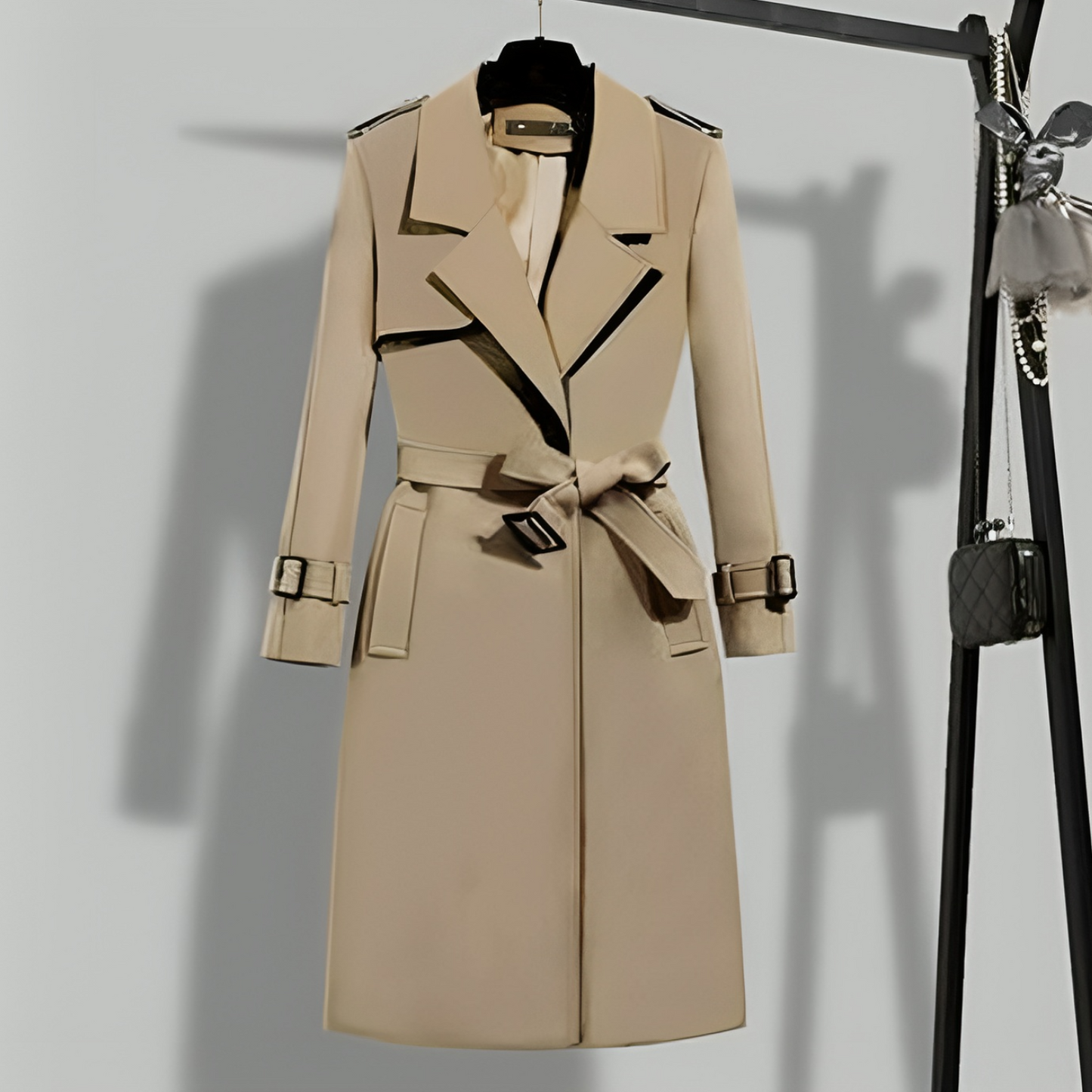 Eleganter Locker Trenchcoat mit Gürtel für Damen | Ideal für den Winter