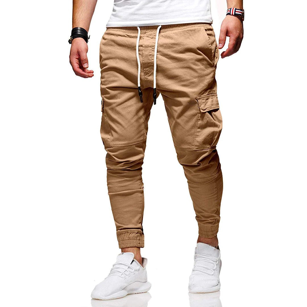 Oskar - Cargohose - Sport & Freizeit - Khaki Hochleistungsstoff - Alltagstauglich