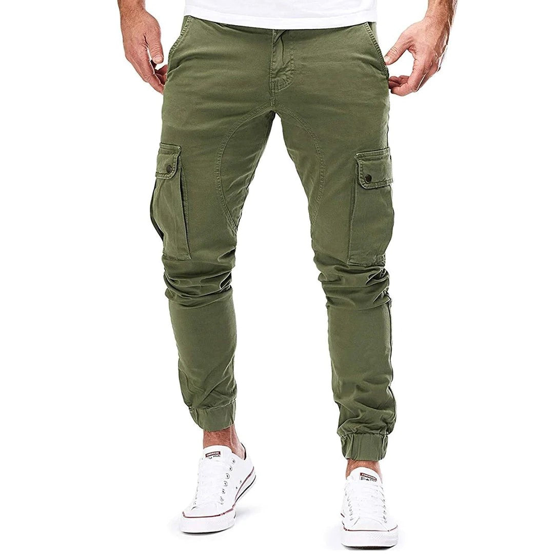 Oskar - Cargohose - Sport & Freizeit - Khaki Hochleistungsstoff - Alltagstauglich