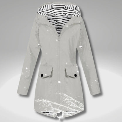 Wasserdichte Klassische Elegante Outdoor Regenjacke für Damen | Perfekt für Outdoor Aktivitäten