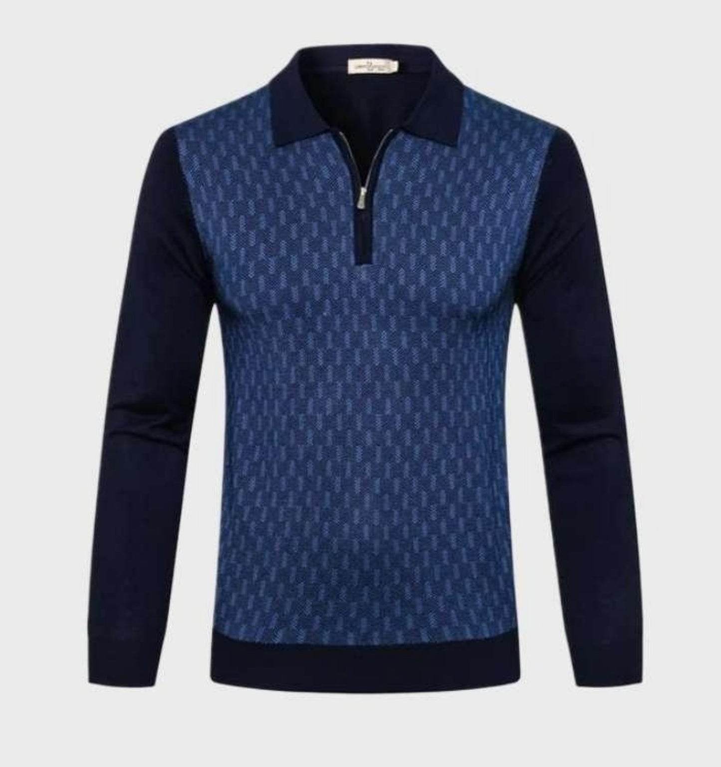 Dimitrios - Polo-Pullover mit Reißverschluss - Klassisch - Trendy - Ideal für Herbst/Winter