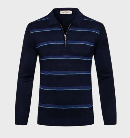 Dimitrios - Polo-Pullover mit Reißverschluss - Klassisch - Trendy - Ideal für Herbst/Winter