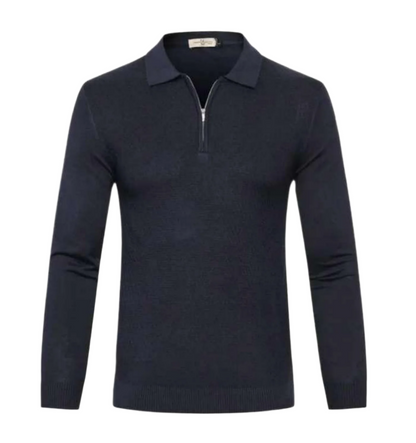 Dimitrios - Polo-Pullover mit Reißverschluss - Klassisch - Trendy - Ideal für Herbst/Winter