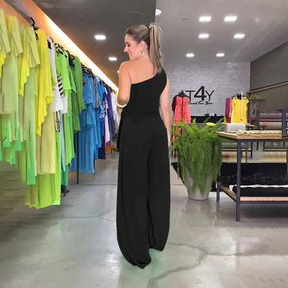 Liane - Stylischer Ein-Schulter-Jumpsuit