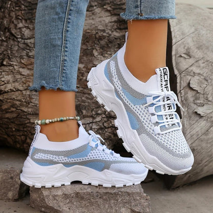 Elegante Colorblock Strick-Sneakers für Damen | Perfekt für Casual Days