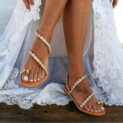 Renate - Sandalen - Boho - Luxuriöses Material - Ideal für Sommer