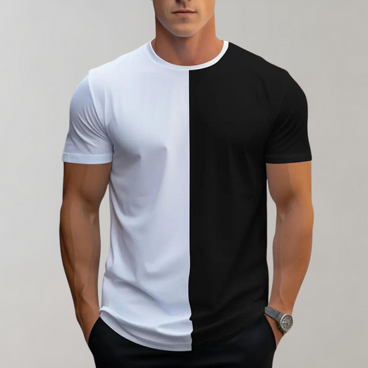 Paul - Herren T-Shirt mit Farbblockmuster