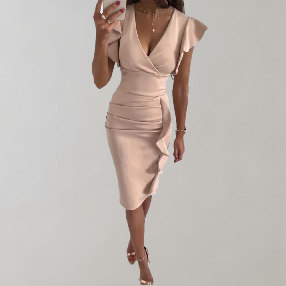 Emilia - Elegantes Bodycon-Kleid mit Rüschen