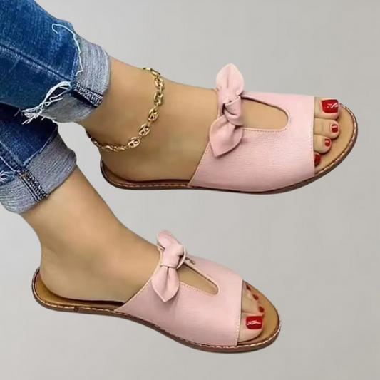 Elara - Flats - Lässig - Rosa/Gold/Schwarz / Vielseitiges Design - Ideal für Frühling