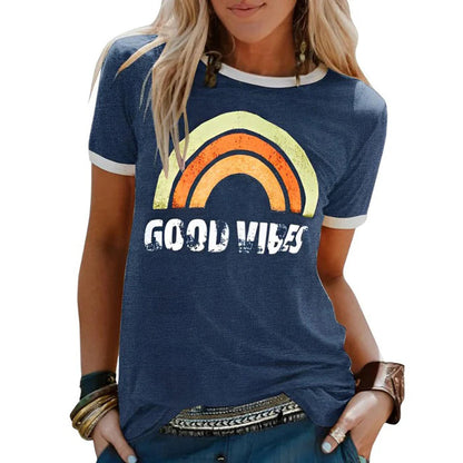 Belie - Goodvibes T-Shirt - Lässig - Einzigartiger Druck - Ideal für den Sommer