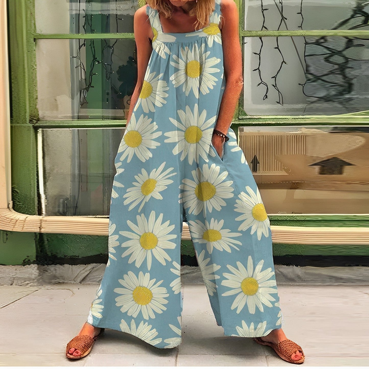 Helina - Geblümter Jumpsuit - Boho - Hochwertiges Material - Ideal für den Sommer