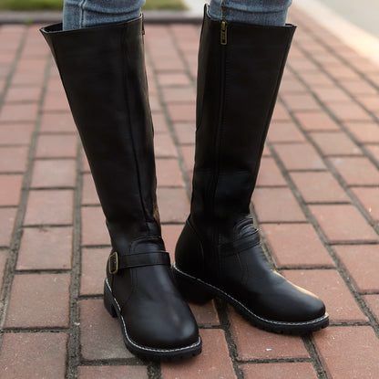 Lässige Winter Vegane Leder Overknee Stiefel für Damen | Perfekt für den Alltag