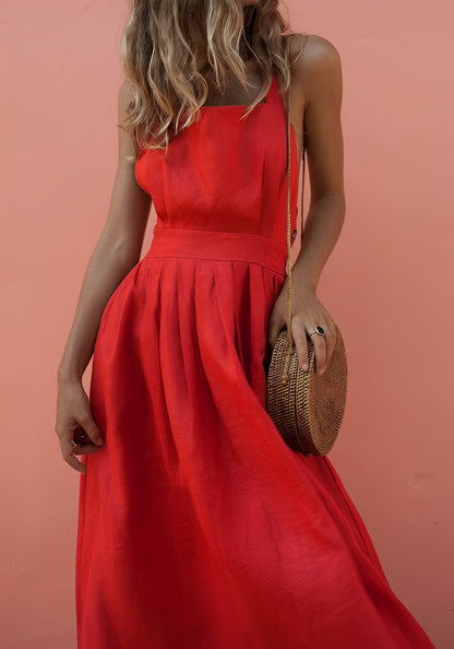 Sofie - Sommerkleid - Elegant - Rot / Langlebig - Ideal für Sommer