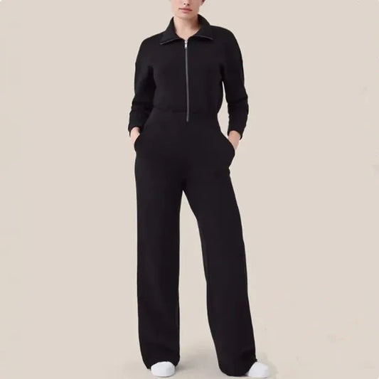 Floriel - Jumpsuit mit weitem Bein - Lässig - Hochwertiger Stoff - Alltagskleidung