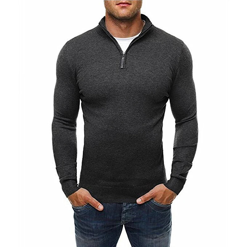 Lässiger Slim Fit Stretch Strickpullover für Herren | Ideal für den Winter