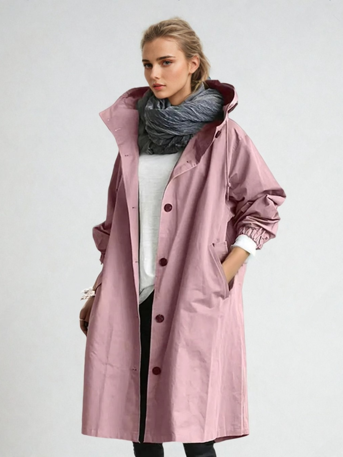 Moderner Eleganter Wasserfester Trenchcoat für Damen | Ideal für den Winter