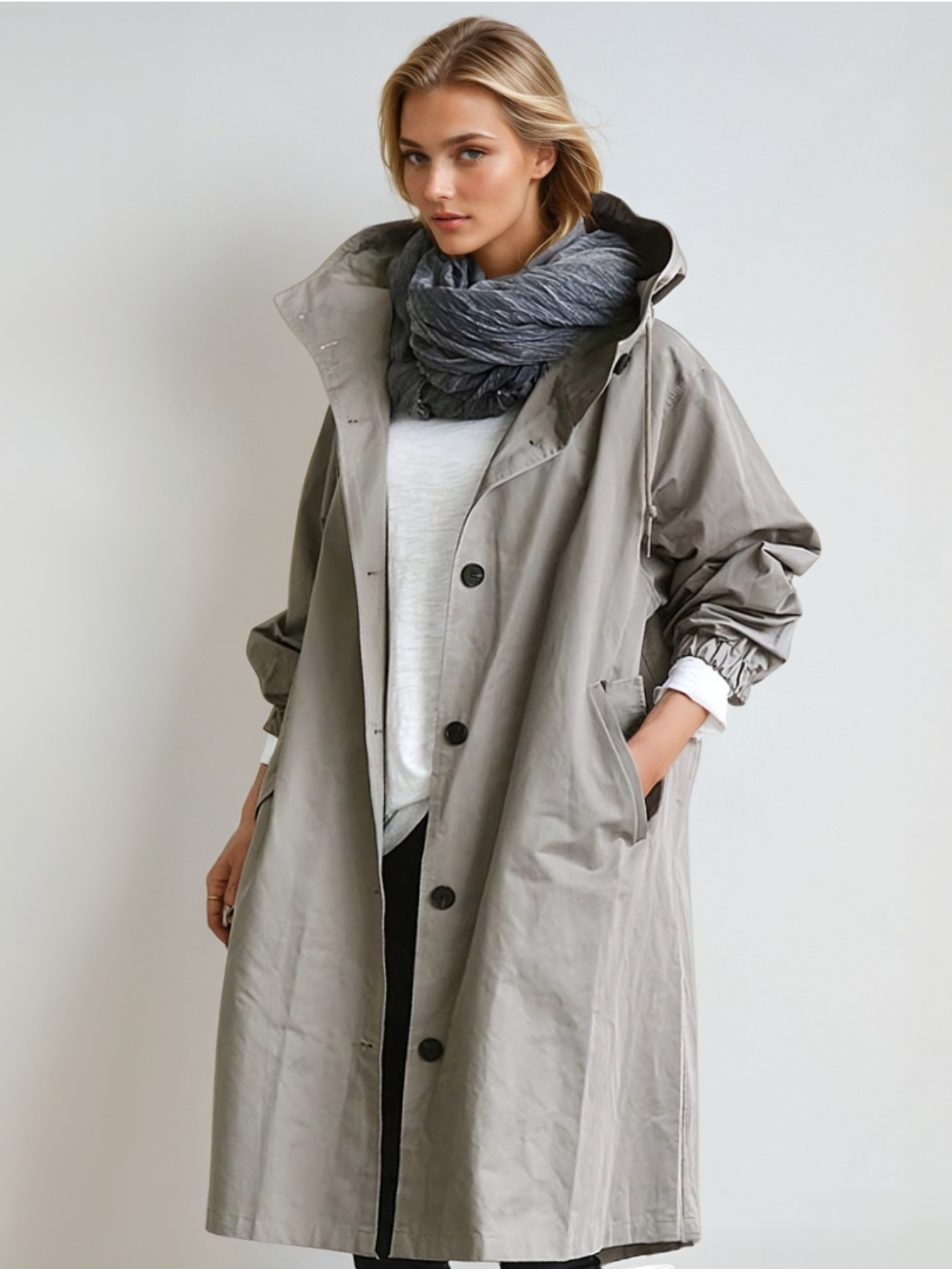 Moderner Eleganter Wasserfester Trenchcoat für Damen | Ideal für den Winter