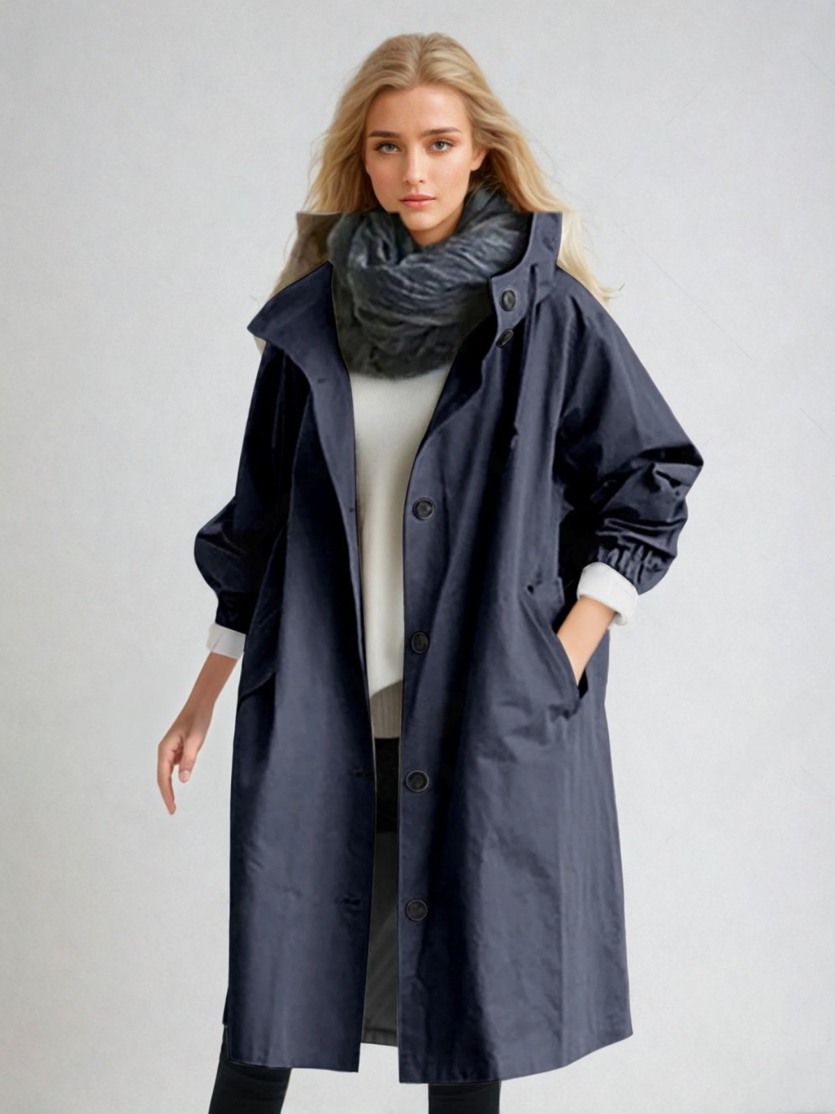 Moderner Eleganter Wasserfester Trenchcoat für Damen | Ideal für den Winter